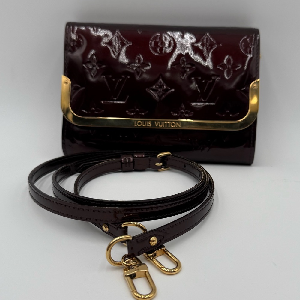 🌹♥️ Louis Vuitton Amarante Rossmore PM Clutch/Crossbody Bag❤️🌹